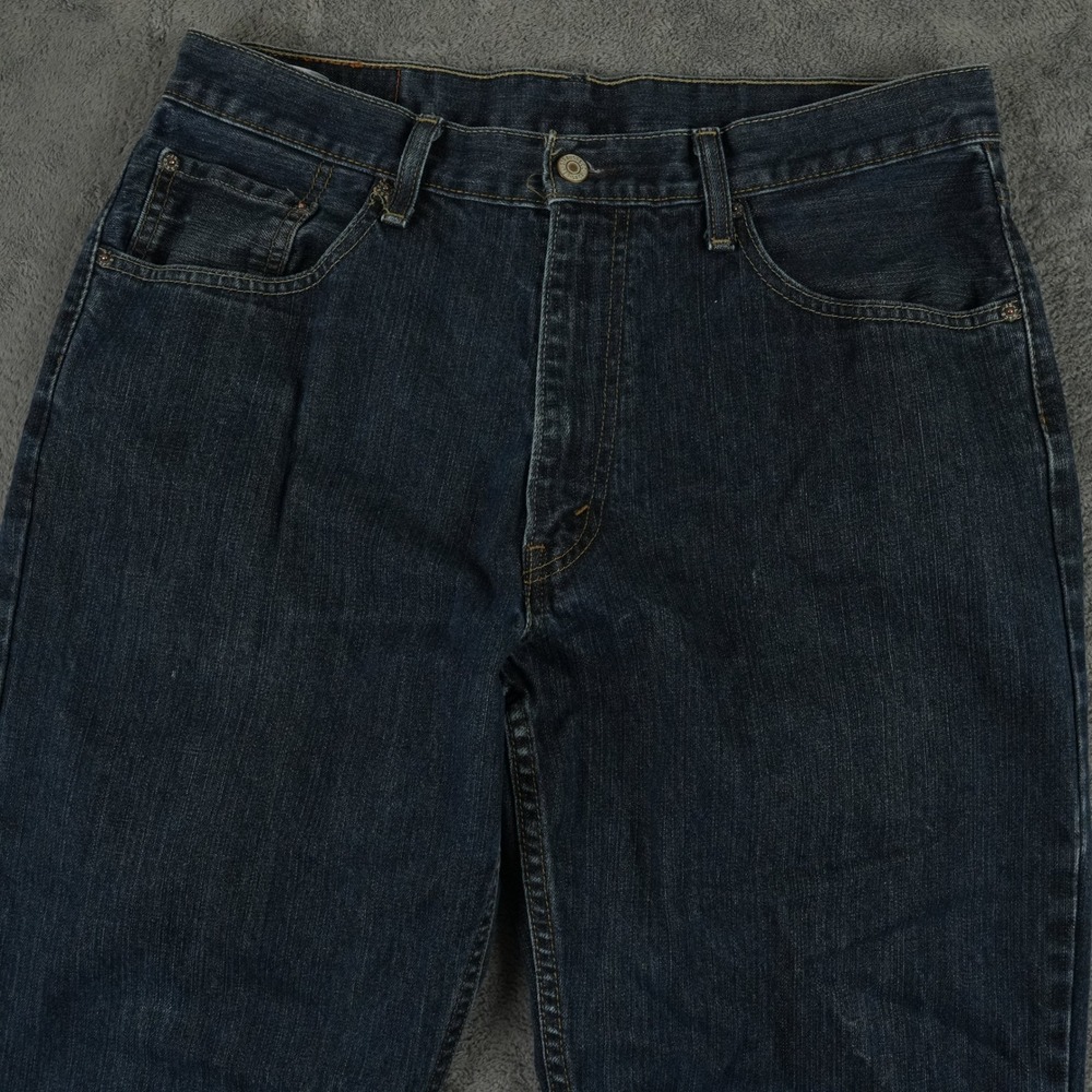 Levi's‎ 550 Jeans Mens 35x29 Dark Wash Relaxed Fit Tapered Leg Denim Blue